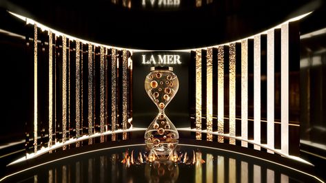 LAMER REPROMOTE EVENT on Behance Event Entrance Design, Event Entry, Restaurant Exterior Design, Event Entrance, Corporate Events Decoration, Corporate Event Design, Feature Wall Design, Museum Exhibition Design, Perfume Display