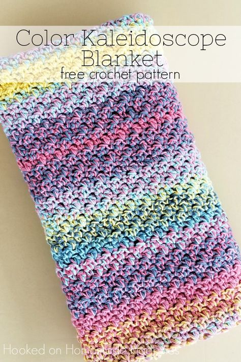 Kaleidoscope Crochet Blanket, Kaleidoscope Crochet, Lemon Peel Stitch, Crochet Blanket Pattern Easy, Crochet For Beginners Blanket, Crochet Simple, Easy Crochet Blanket, Crochet Blanket Afghan, Crochet Blanket Pattern