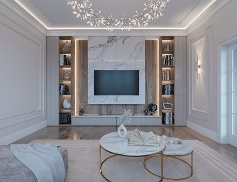 Neoclassic Living Room Design, Luxury Neoclassical Interior, Neoclassical Interior Design Living Room, Neoclassical Interior Living Rooms, Interior Neoclassic, Neoclassic Living Room, Living Room Behance, Neoclassical Living Room, Neoclassical Interior Design