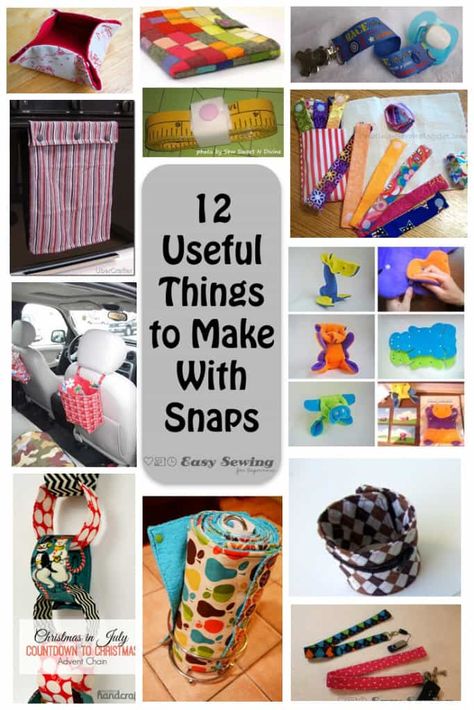 Tela, Couture, Snap Button Crafts, Snap Buttons Diy, Useful Things To Make, Easy Things To Cook, Easy Sewing Ideas, Things To Cook, Kam Snaps