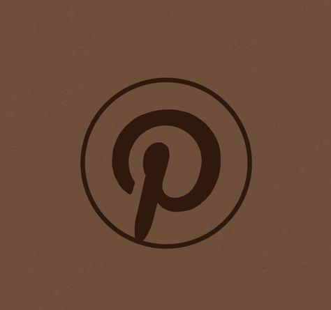 Dark Brown Pinterest Icon, Brown Aethstetic Icon, Brown Ios 16 Icons, Aethstetic Widgets, Dark Academia Widget Icons, Beige Aethstetic, Pinterest Brown Icon, Brown Pinterest App Icon, Brown Pinterest Icon