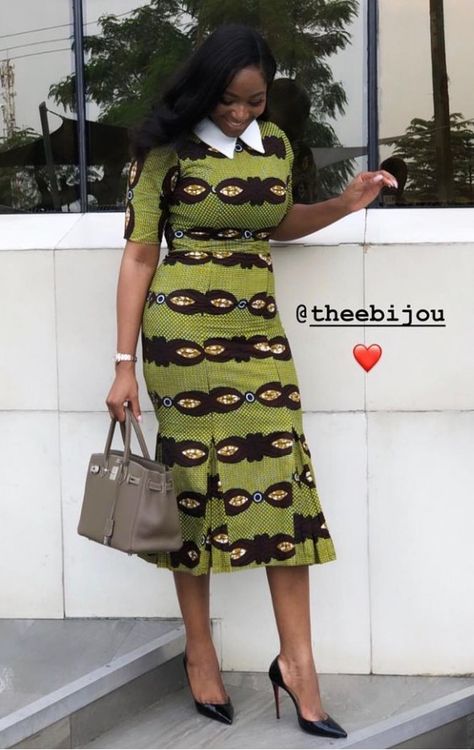 Cool and Classy Ankara Styles for Office and Work Place Slay. - Stylish Naija Couture, Ankara Gown Designs, Gown Designs, Stylish Naija, Ankara Dress Styles, Ankara Gown, Short African Dresses, Best African Dresses, African Print Dress Designs