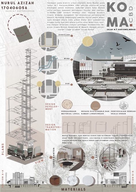 10 Successful Presentation Sheets By Architecture Students | illustrarch Stone Structure Architecture, Concept Panel Architecture, Posters Architecture Presentation, Architect Presentation Board, Architecture Concept Board Layout, Architecture Poster Layout Design, Architecture Banner Design Ideas, Panel Presentation Architecture, Architecture Layouts Presentation