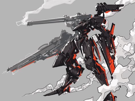 Croquis, Big Robots, Mech Suit, Cool Robots, Arte Robot, Armored Core, 패턴 배경화면, Arte Cyberpunk, 다크 판타지