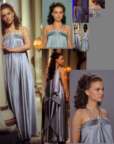 Padme Prom Dress, Padme Dress Aesthetic, Couture, Haute Couture, Padme Purple Dress, Princess Padme Outfits, Padme Dress Gowns, Padme Amidala Fashion, Padme Amidala Sunset Dress