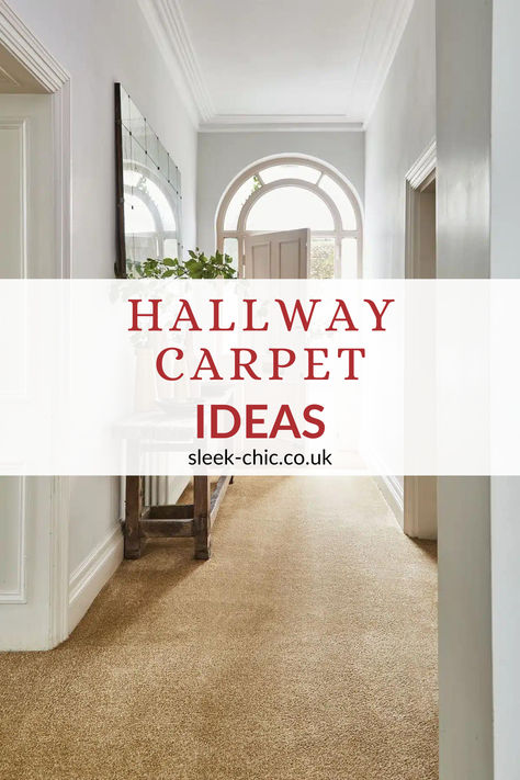 When it comes to choosing the right flooring for a hallway, there’s an age old debate in the interior world whether carpet should in fact be used in a hallway. So, to dispel the myths, we caught up Johanna Constantinou, trends expert at Tapi to get expert insights into using carpet in a hallway, along with 9 stunning examples of carpet in situ in real homes. Coir Carpet Hallway, Hallway With Carpet, Long Carpet Hallway, Carpeted Hallway Ideas, Foyer Carpet Entryway, Best Carpet For Stairs And Landing, Hallway Flooring Ideas Entrance Halls, Cottage Carpet Ideas, Landing Carpet Ideas