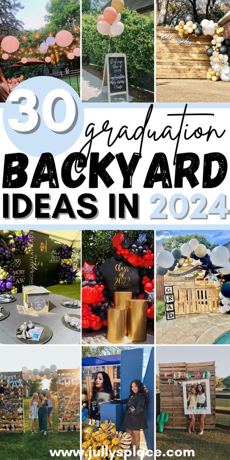 Graduation Backyard Ideas, graduation party ideas, graduation backyard party ideas Graduation Backyard Party Ideas, Outdoor Graduation Party Ideas Backyards, Graduation Backyard Party, Grad Party Diy, Graduation Party Venues, Backyard Graduation Party Ideas, Graduation Party Activities, Outdoor Graduation Party Decorations, Grad Party Ideas High School