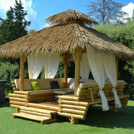 Bali Gazebo, Pergola Gazebo, Modern Gazebo, Casa Hobbit, Bamboo Building, Hut House, Bamboo House Design, Bamboo Architecture, Backyard Gazebo