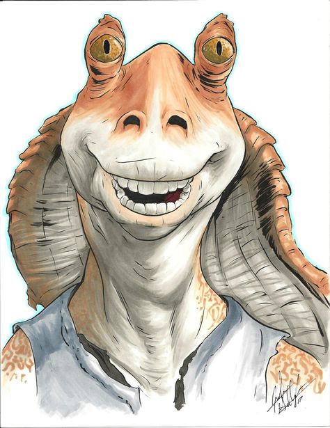 Jarjar Binks, Jar Jar Binks, Kin List, Galactic Republic, Star Wars Concept Art, The Phantom Menace, Jedi Master, Original Trilogy, Galactic Empire