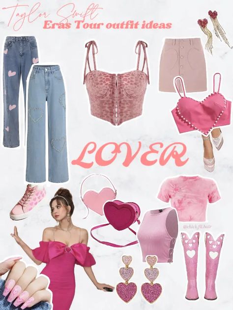 Lover Aesthetic Outfits Taylor Swift, Eras Tour Lover Accessories, Taylor Swift Eras Tour Outfit Inspo Lover, Taylor Swift Theme Party Outfits, Lover Outfit Aesthetic, Taylor Swift Era Outfits Lover, Taylor Swift Lover Outfit Inspiration, Lover Outfit Inspo Taylor Swift, Lover Outfits Eras Tour