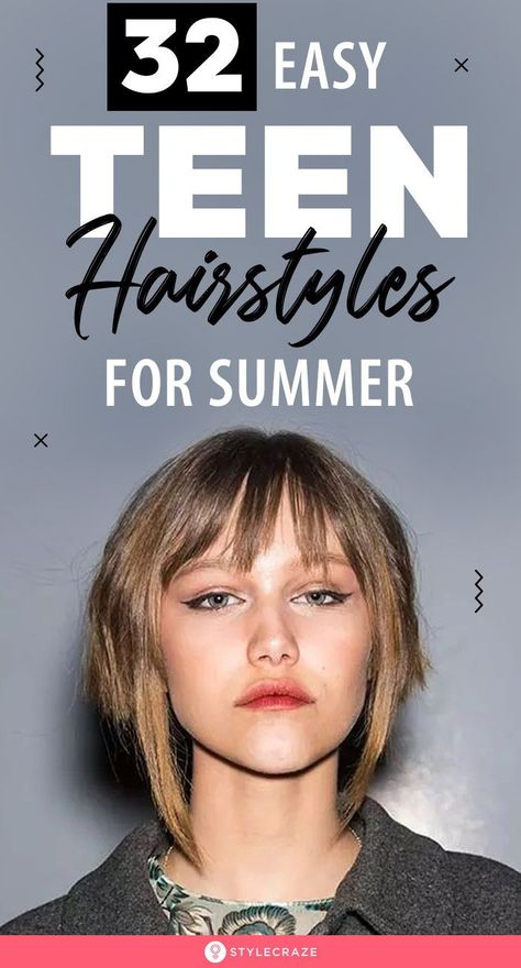 Teenage Hairstyles Short, Teenage Bob Haircut, Teenage Short Hairstyles, Short Teenage Haircut, Sporty Haircuts For Women, Haircuts For 11 Year Girl, Haircuts For 12 Year Girl, Haircuts For Teen Girls Medium, Teenager Girl Haircut