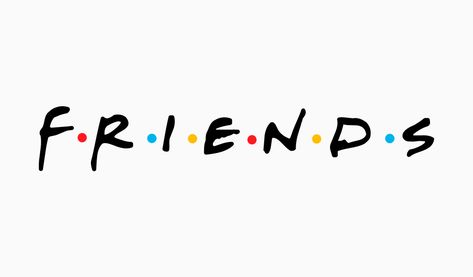 Friends logo Logo Fonts Free, Friend Symbol, Tattoo Tv Shows, Printable Friends, Friends Logo, Friends Sketch, Friends Clipart, Six Girl, Friends Poster