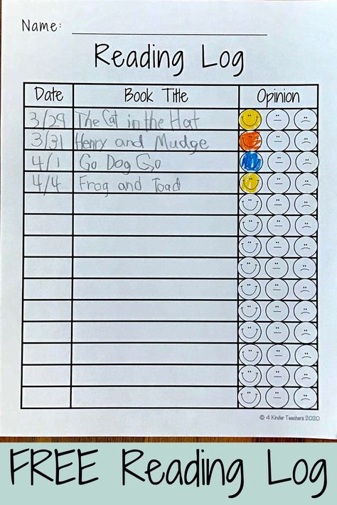 First Grade Reading Challenge, Reading Log First Grade, Reading Minutes Chart, Incentives For Reading At Home, Book Chart Reading, Reading Record Printable, Book Recording Sheet, Reading Log 1st Grade, Reading Log For Kindergarten