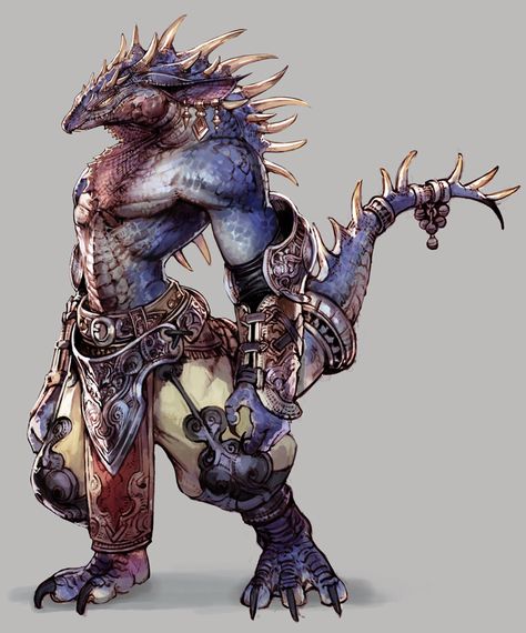 Lizard men: Known to dwell in swamp/marsh areas normally Heroic Fantasy, Fantasy Races, Fantasy Monster, Creature Feature, Monster Design, Creature Concept Art, Arte Fantasy, 판타지 아트, Fantasy Rpg