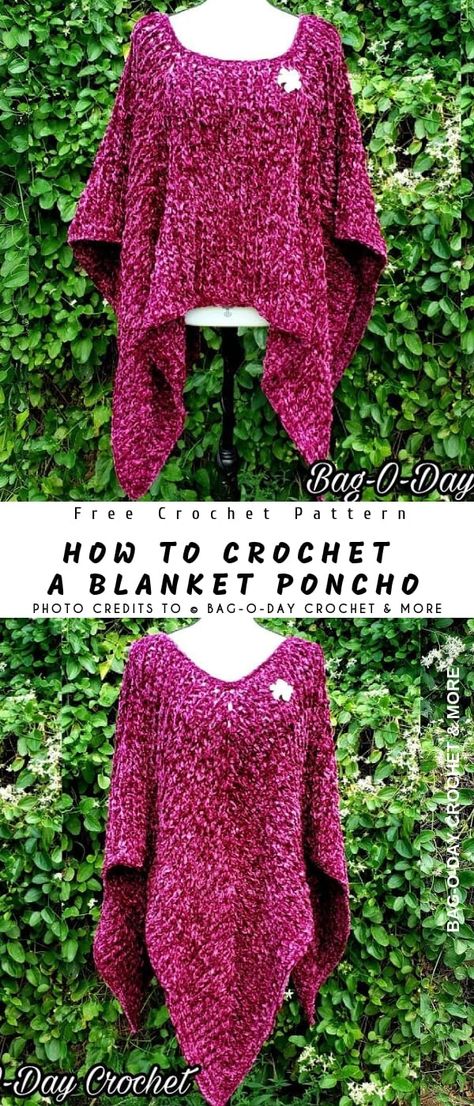 Crochet Blanket Poncho Pattern Free, Rectangle Poncho Crochet Pattern, Blanket Poncho Pattern, Crochet Blanket Poncho, Free Crochet Poncho Patterns, Cute Blanket, Blanket Poncho, Crochet Poncho Free Pattern, Black Crochet Dress