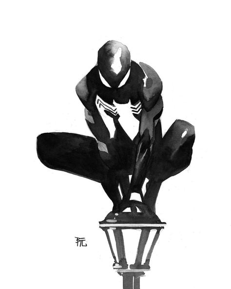 Venom, Sketch Spiderman, Spiderman Sketch, Symbiote Suit, Spiderman Spiderverse, It Will Happen, Quick Sketch, Drawing Sketch, Spiderman