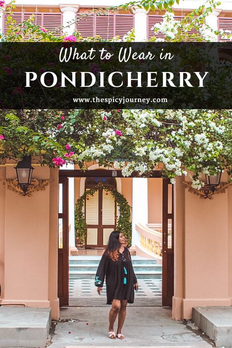 Outfit For Pondicherry, Photo Ideas In Pondicherry, Pondicherry Trip Outfits, Pondicherry Looks, Caption For Pondicherry Trip, Dresses To Wear In Pondicherry, Dress To Wear In Pondicherry, Dresses For Pondicherry, Pondicherry Places To Visit