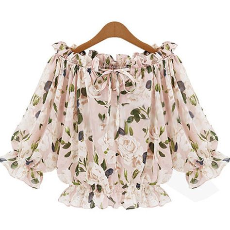 Light Pink Boat Neck Floral Print Chiffon Top ($17) ❤ liked on Polyvore featuring tops, blouses, shirts, crop tops, pink chiffon blouse, floral blouse, pink floral shirt, chiffon blouse and pink ruffle blouse Pink Chiffon Blouse, Chiffon Ruffle Blouse, Pink Boat, Light Pink Crop Top, Short Sleeve Chiffon Blouse, Printed Chiffon Tops, Chiffon Crop Top, Shirts Crop Tops, Light Pink Shirt