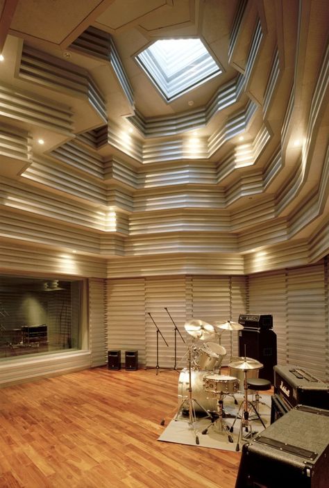 Recording Studio Architecture, Music Room Architecture, Ruang Studio Musik, Acoustic Architecture, Music Architecture, Studio Soundproofing, Music Room Design, Home Studio Ideas, Sound Room