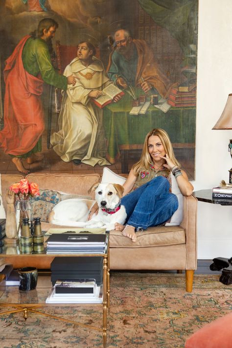 15 Celebrities Share Their Home Design Philosophies | Architectural Digest Home Design Styles, Holly Williams, Furniture Photography, Photography Office, Hank Williams Jr, Antique Light Fixtures, Sheryl Crow, Grammy Award, Red Colour Palette