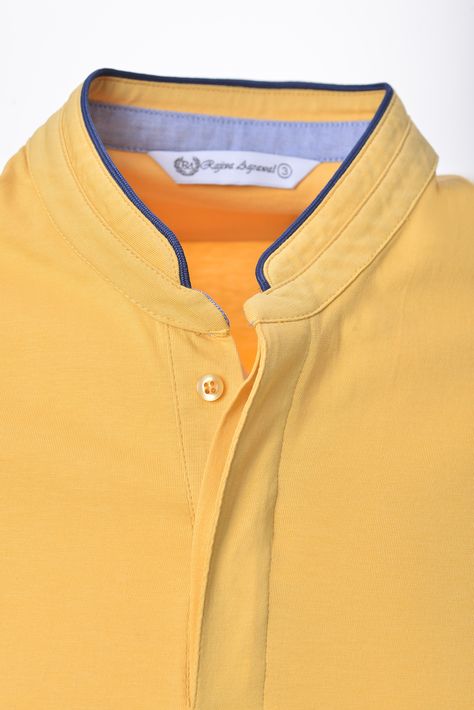 TDS_9633 more orange Mens Shirt Collar Styles, Stylish Shirts Men Style, New Shirt Design For Men, Man Shirt Design, Mens Shirt Details, Gents T Shirts, Gents Shirts, Man Dress Design, Polo T Shirts For Men