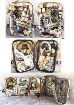 Altered Tins Ideas, Mint Tin Crafts, Collectibles Display, Cardboard Suitcase, Advent Calendar Kit, Altoids Tin, Aluminum Can Crafts, Altoid Tin, Altoids Tins