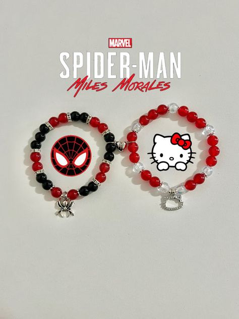 Search: 1 result found for "miles hello kitty" – JewelryByASY Miles Morales Bracelet, Glass Bead Bracelet Ideas Aesthetic, Hello Kitty Bracelet, Red Hello Kitty, Crystal Bead Jewelry, Diy Bracelet Designs, Bracelets And Necklaces, Crystal Beads Bracelet, Miles Morales