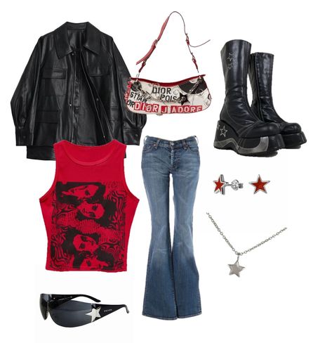 Muse Concert Outfit Ideas, Concert Band Outfits, Rockstar Aesthetic Outfits 90s, Rockstar Gf Outfits Aesthetic, Alice In Chains Concert Outfit, Star Style Aesthetic, Rockstar Style Aesthetic, Rockstar 90s Outfit, Rockstar Girlfriend Outfits Winter