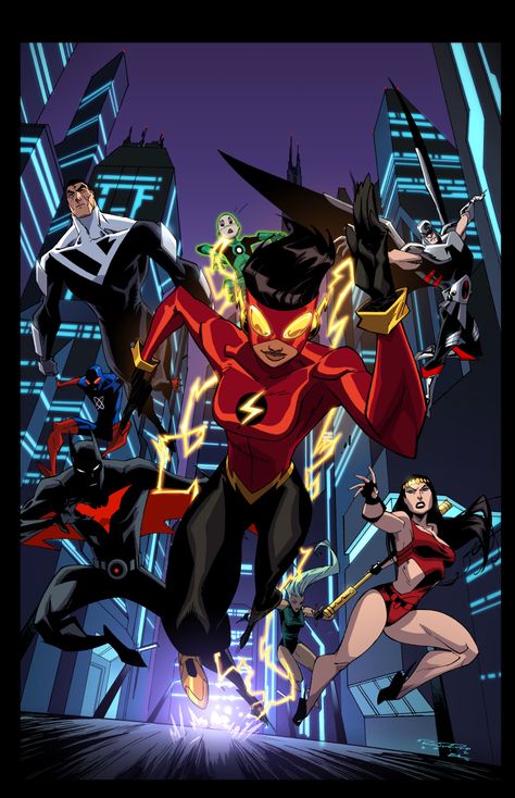 Justice League Beyond Batman Beyond, Justice League Unlimited, Dc Comics Heroes, Univers Dc, Earth 2, Arte Dc Comics, Dc Comics Artwork, Dc Comics Characters, Marvel Vs Dc