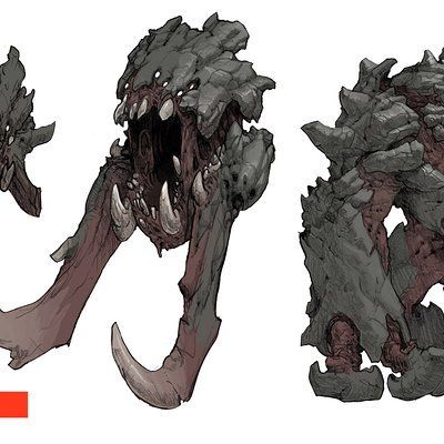 ArtStation - Stephen Oakley Stephen Oakley, Kaiju Design, Monster Artwork, Transformers Design, Humanoid Creatures, Beast Creature, Dark Souls Art, Creature Artwork, Alien Design