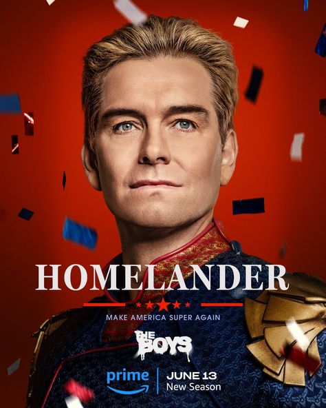 DiscussingFilm on X: "New poster for ‘THE BOYS’ Season 4. “Make America Super Again” https://t.co/tPw86Z0Xpj" / X Chace Crawford, Simon Pegg, Karl Urban, Homelander Poster, The Boys Homelander, Antony Starr, Boys Posters, Guy Ritchie, Film Home