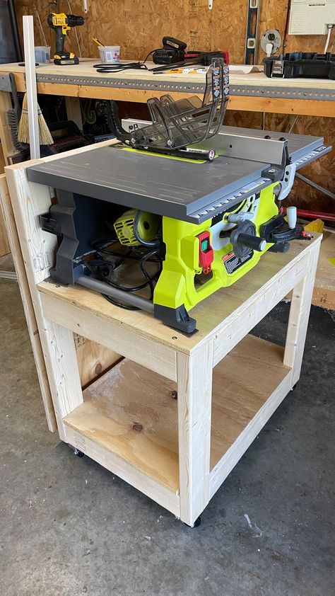 Diy Moveable Work Bench, Diy Portable Miter Saw Stand, Free Table Saw Workbench Plans, Small Table Saw Station, Mitre Saw Stand Diy, Folding Table Saw Station, Mobile Table Saw Stand, Mitre Saw Table Saw Station, Diy Table Saw Table