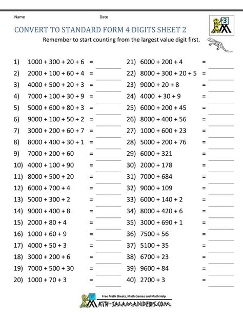 Standard 2 Maths Worksheet, Place Value To 1000 Worksheet, Expanded Form Worksheets 3rd Grade, Grade 3 Mathematics Worksheets, Math Worksheets 3rd Grade Free Printable, 2nd Grade Math Worksheets Free Printable, Maths Worksheets Grade 2, Place Value 3rd Grade, Place Value Worksheets 4th Grade