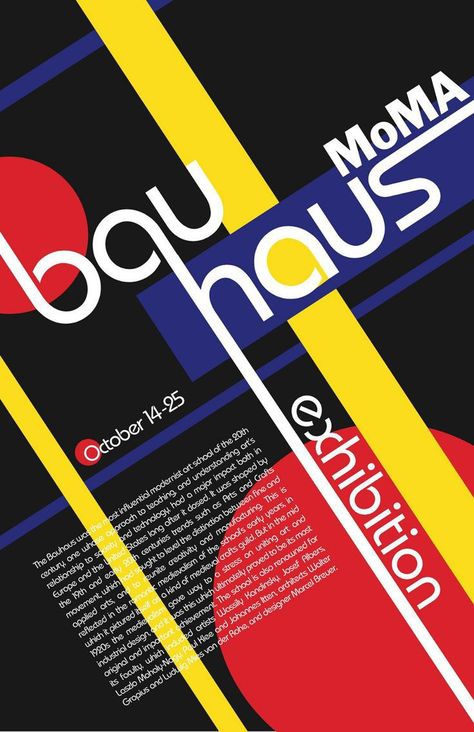 Bauhaus Design Poster, Bauhaus Font, Bauhaus Graphic Design, Bauhaus Poster Design, Bauhaus Colors, Typo Poster, Graphic Design Style, Screen Printing Art, Poster Fonts