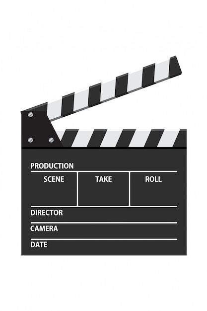 Movie Take Board, Movie Clapper Board Drawing, Film Clapper Board, Movie Clapper Board, Film Vector, Movies Icon, Movie Clapper, Illustration Video, Clapper Board