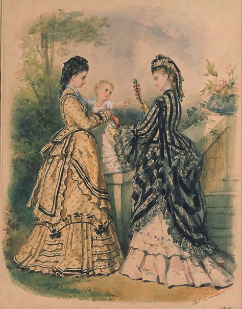 19th Century Dress, Fashion Timeline, 1870s Fashion, 1880s Fashion, Decades Of Fashion, Century Dress, History Fashion, 19th Century Fashion, 80s Outfit