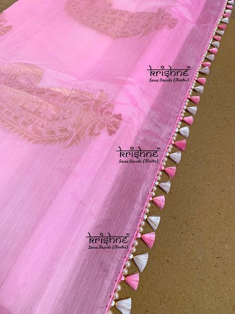 Tela, Simple Saree Kuchu, Light Weight Sarees, Tassels Fashion Clothing, Saree Kuchu New Designs, Churidhar Designs, Designer Tassels, Simple Saree, Saree Tassels Designs