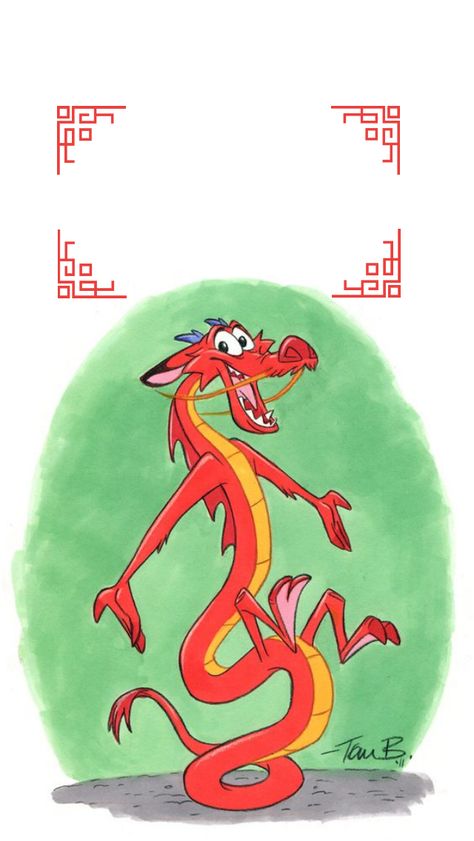 #mushu #mulan #disney #wallpaper  #iphone #iphonewallpaper Mushu Wallpapers, Mulan Wallpapers Iphone, Mushu Mulan Tattoo, Mushu Drawing, Mulan Wallpapers, Disney Wallpaper Iphone, Mulan Dragon, Mushu Mulan, China Cartoon