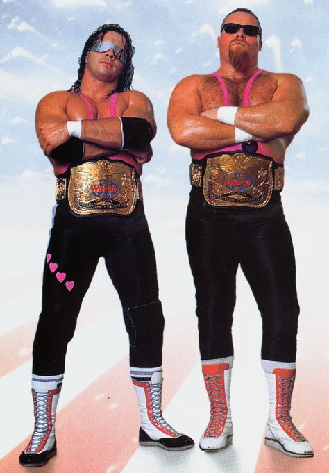 The Hart Foundation Bret Hart & Jim Neidhart Stephanie Mcmahon Hot, Hart Foundation, Famous Wrestlers, Aj Styles Wwe, Wwf Superstars, Bret Hart, Wwe Pictures, Wrestling Posters, Watch Wrestling