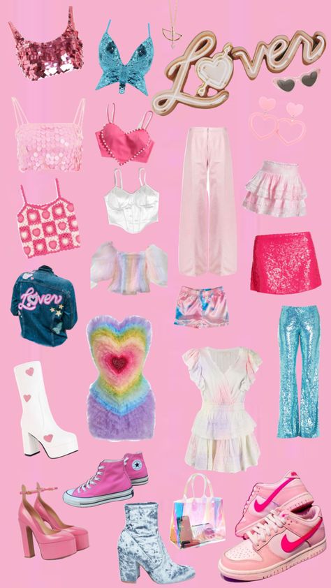 Couture, Preppy Outfits Concert, Taylor Themed Outfits, Taylor Swift Lovers Outfit Ideas, Lovers Tour Outfit, Loved Album Outfits, Lover Theme Outfit, Lover Era Concert Outfit, Taylor Swift Lover Era Costume