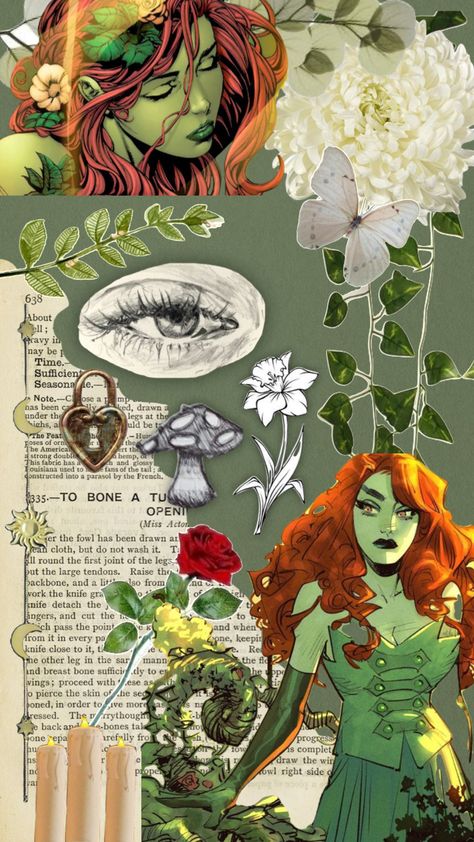 Posion Ivy Wallpapers, Poor Mans Poison Wallpaper, Poison Ivy Asthetic, Poison Ivy Aesthetic Wallpaper, Poison Ivy Background, Poison Ivy Wallpaper Iphone, Poison Ivy Outfit Ideas, Poison Ivy Wallpaper Aesthetic, Poison Ivy Genderbend