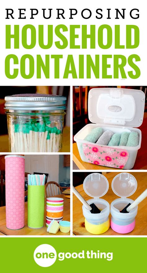 Reusing Everyday Items, Upcycle Containers Repurposed, Reuse Food Containers, Reuse Plastic Containers Creative Ideas, Diy Storage Containers Upcycle, Upcycle Plastic Containers, Reuse Diy Ideas, Repurpose Containers, Repurposed Containers