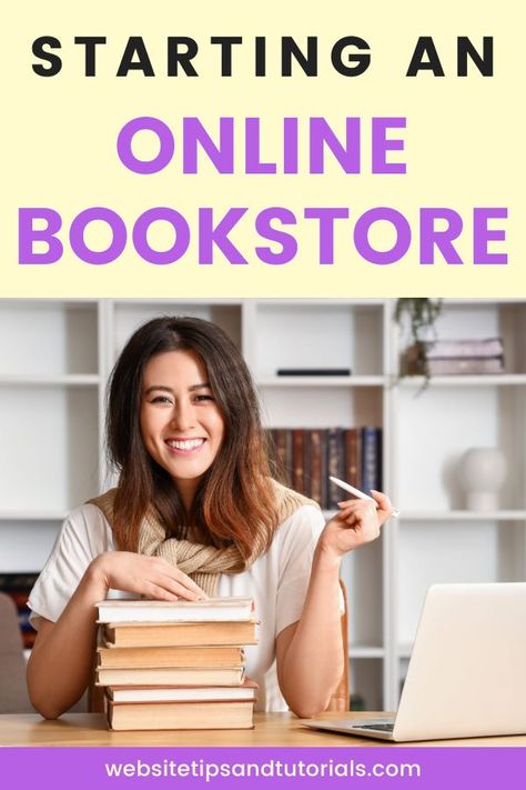 Starting an Online Bookstore How To Start A Used Bookstore, Book Store Business, How To Start Your Own Book Store, Online Bookstore Ideas, Bookstore Setup, How To Start An Online Bookstore, Book Selling Ideas, How To Start A Bookstore, Starting A Bookstore