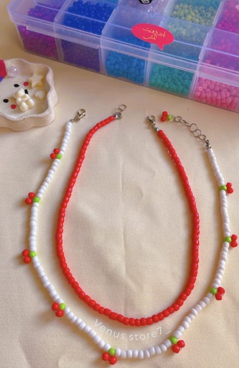 #accessories #beads #handmade #beadsbracelet #beadsnecklace #beadsring #choker #cherry #cherrychoker #cherrynecklace #explore #explorepage Cherry Beaded Necklace, Accessories Beads, Cherry Necklace, Paper Quilling Jewelry, Bracelets Patterns, Quilling Jewelry, Diy Bracelets Patterns, Beach Necklaces, Easy Diy Jewelry