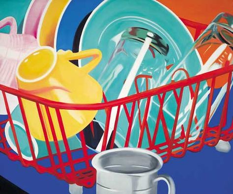 *James Rosenquist 'Dishes', 1964. Oil on canvas, Oldenburg, Richard Hamilton, James Rosenquist, Pop Art Artists, Claes Oldenburg, Pop Art Movement, Robert Rauschenberg, Jasper Johns, Roy Lichtenstein