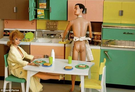 Humour, Bad Barbie, Barbie Diorama, Sunday Breakfast, Slim Aarons, Ken Doll, Vintage Barbie Dolls, Graphic Arts, Barbie World