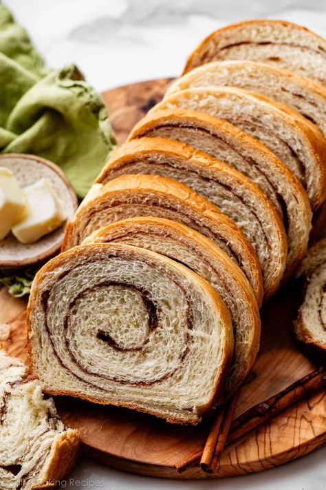 Homemade Cinnamon Swirl Bread - Sally's Baking Addiction Cinnamon Swirl Bread Recipe, Swirl Bread Recipe, Slice Bread, Cinnamon Bread Recipe, Sallys Baking, Yeast Recipes, Homemade Croissants, Swirl Bread, Cinnamon Swirl Bread