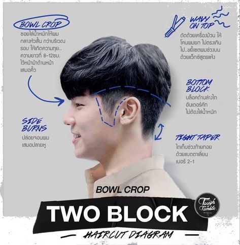 Hair Tips For Men, Two Block Haircut, Men Hair Highlights, Two Block, Korean Men Hairstyle, Asian Man Haircut, Korean Haircut, Hair Style Korea, Asian Haircut