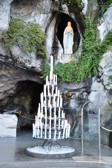 Our Lady Of Lourdes Grotto, Lourdes Grotto, Saint Bernadette, Europe 2024, Jewish Women, Our Lady Of Lourdes, Lady Of Lourdes, Saint Mary, Rosary Catholic