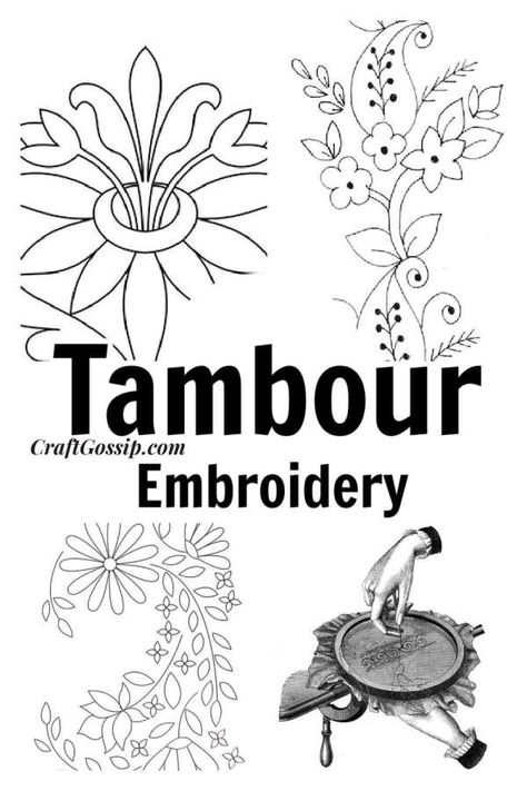 How To Do Tambour Embroidery, Tambour Embroidery Patterns Beadwork, Luneville Embroidery Tambour Beading, Tambour Embroidery Design, Tambour Embroidery For Beginners, Tambour Beading Pattern, Tambour Beading Tutorial, Tambour Embroidery Patterns, Tambour Pattern